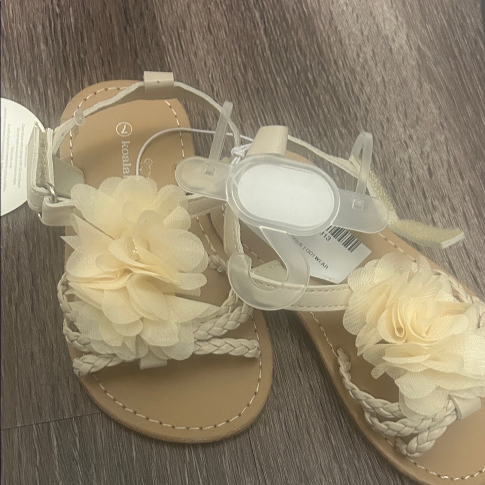 Koala Kids Tan Floral Sandals